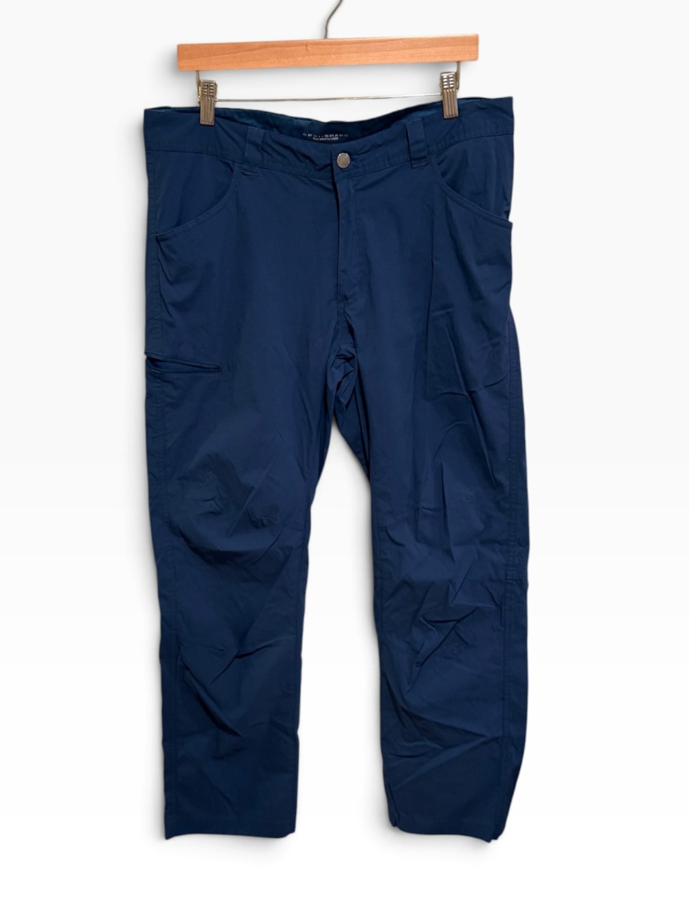 Columbia Navy Omni-Shade Performance Cargo Pants for Men - Size 34x32